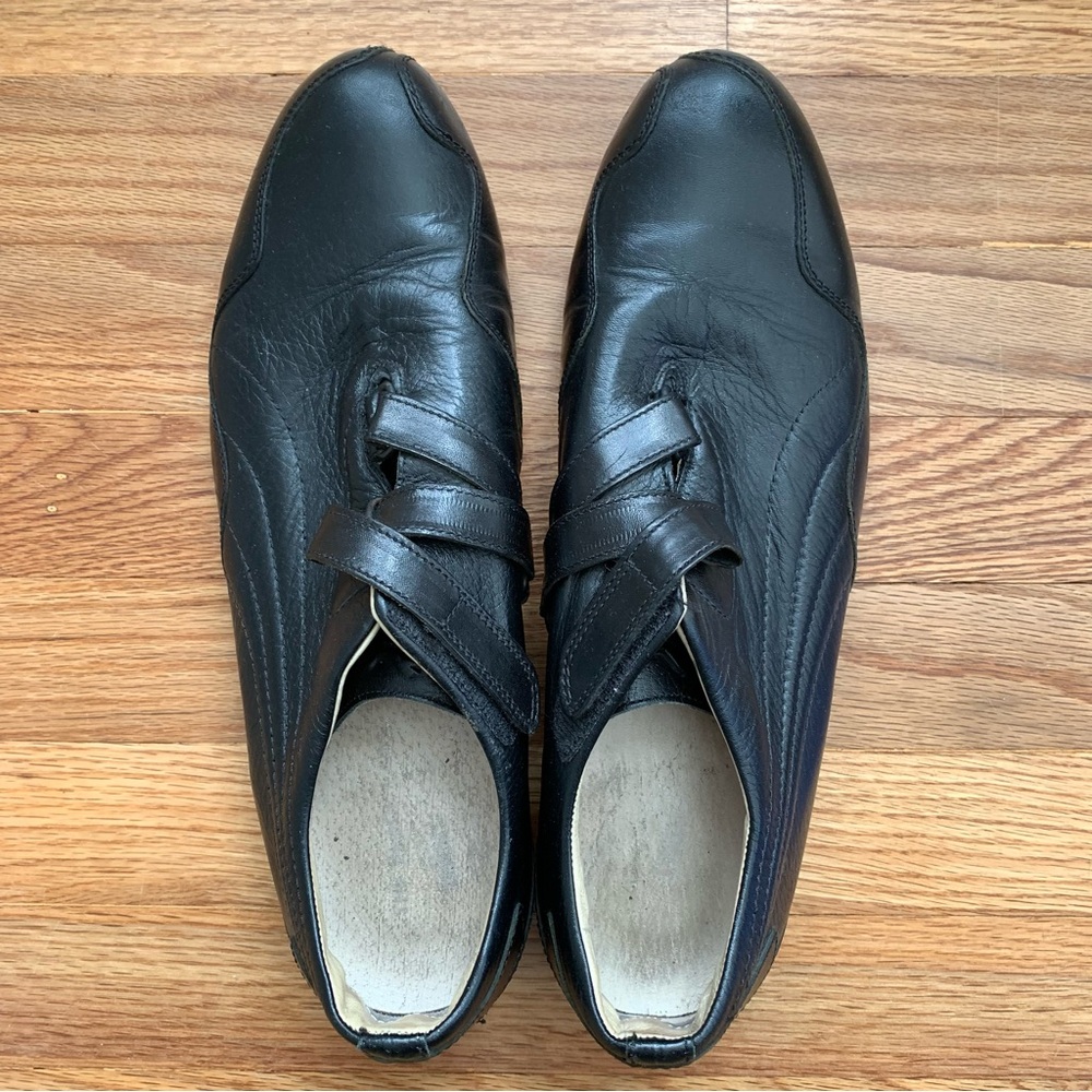 Puma The Black Label RARE Mostro Re-Luxe Black Leather Italian Shoes, sz 43